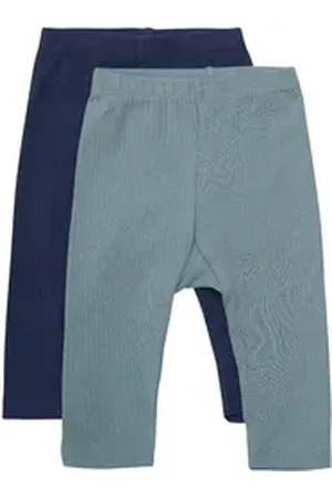 Minymo Leggings Leggings (2-Pack) blau 50 - ca. 0-3 Monate