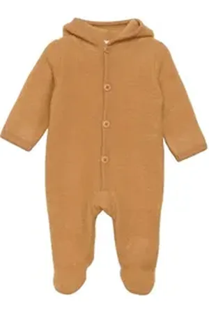FIXONI Softshelloverall Hush Wool Wholesuit braun 68 - ca. 6 Monate