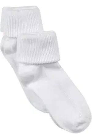 Minymo Socken Baby rib sock w. fold (2-pack) weiß 15-18 Monate