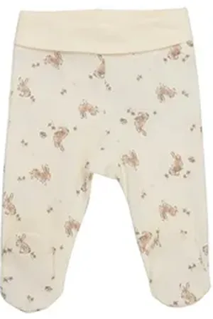 FIXONI Jerseyhose Pants w. Foot AOP braun 44 - ca. 0-3 Monate