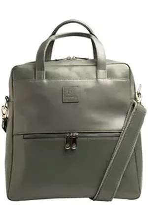 Exacompta Cityrucksack Laptoprucksack Lady Exactive, Leder, 33x35x16 cm - Grau - 17236E, Rücksäcke grau