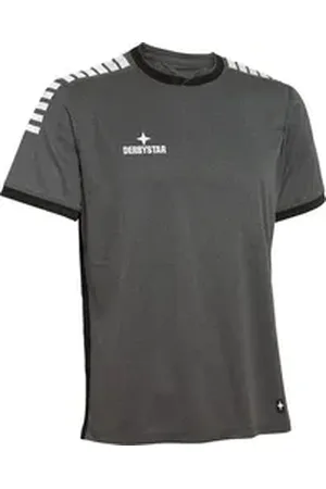 Derbystar Fußballtrikot Handballtrikot Primo Trikot grau|schwarz XXXL