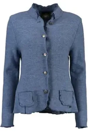 Hammerschmid Trachtenjanker Walkjacke Baden blau in hochwertiger Natur-Qualität blau 48