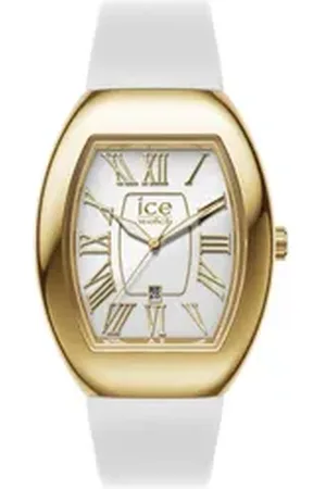 Ice-Watch Quarzuhr ICE boliday - Dome - Metal - Small - 3H + Date 024049, Armbanduhr, Damenuhr, Silikonarmband, Datum, analog weiß