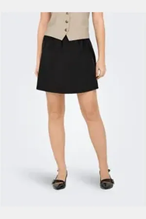 ONLY Minirock ONLRITA FAUX SUEDE SKATER SKIRT OTW ZL schwarz XL (42)