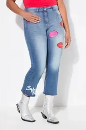 Angel of Style Angel of Style Regular-fit-Jeans 7/8-Jeans Claire Frauendruck 5-Pocket blau 50