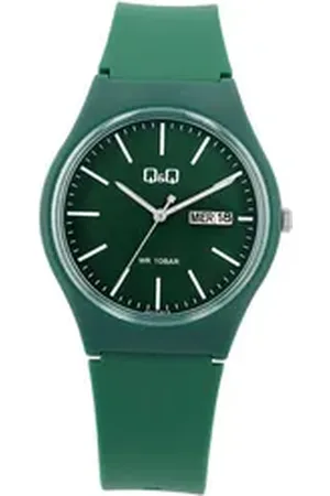 Q&Q Quarzuhr A212J011Y Unisexuhr mit Silikonarmband in bordeaux, 10 Bar