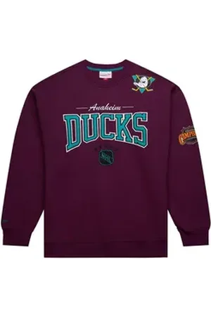 Mitchell & Ness Rundhalspullover BACKPRINT Anaheim Ducks schwarz S
