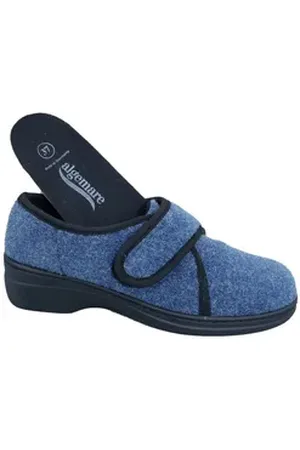 Algemare Damen Filz Hausschuh 8321-8118 atlantik blau Hausschuh blau 39 EU