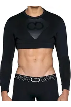 2EROS Hoodie BLK Aktiv Cropped Short Sweater Black M