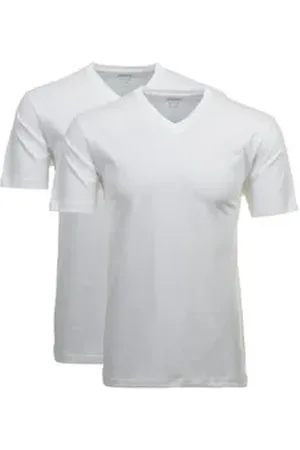 Ragman T-Shirt Herren T-Shirt 2er Pack Baumwolle (Packung, 2er Pack) weiß 8XL