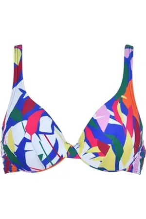 NATURANA Bügel-Bikini-Top grün|lila|rosa 40C