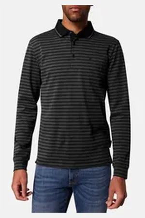Pierre Cardin Langarm-Poloshirt 1/1 PoloKN super softe Jersey-Baumwolle schwarz XL