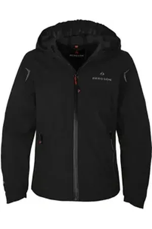 Bergson Regenjacke LIO Kinder Regenjacke, Netzfutter, 12000 mm Wassersäule, Normalgrößen, sc schwarz 176