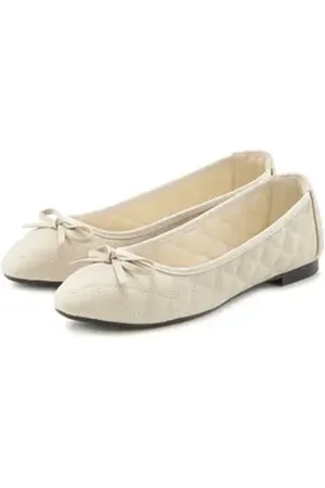 Lascana Ballerina mit Schleifenapplikation VEGAN beige 41 EU