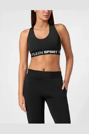 Philipp Plein Lauftop Sport Top schwarz M
