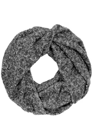 CASPAR Loop SC349 warmer Damen Loop / Schlauchschal hell meliert schwarz