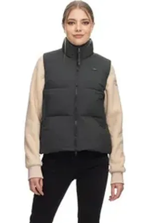 Ragwear Steppweste Ailish Steppweste (1-tlg) Wasserdichte Damen Weste ideal für die Übergangszeit L
