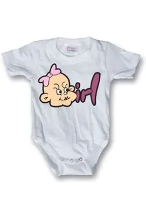 HYBRIS Langarmbody Girl Body weiß 6-12 Monate