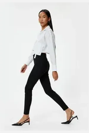 Koton Skinny-fit-Jeans Hohe Leibhöhe Skinny schwarz 34/32
