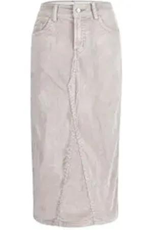 Buena Vista Cordrock – Damen Midirock im Cord-Design beige XS