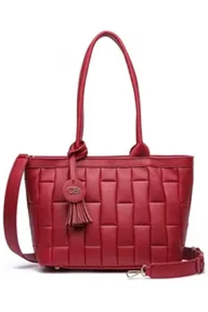 Alessandro Schultertasche Luvre, mit luxuriöser Steppung rot
