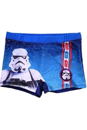 STAR WARS Badehose Sturmtruppler Schwimmhose - Jungen Bademode Gr. 110 - 140 cm blau 110-116 cm