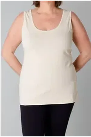 Base Level Tanktop in großen Größen beige 44