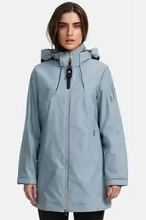 Manisa Regenjacke mit Kapuze blau 40