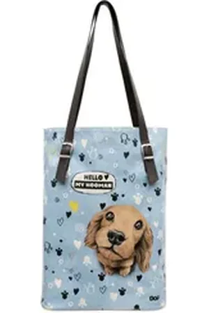 Dogo Umhängetasche Damen Tall Bag Umhängetasche - Tall Bag Vegan Damen Handtas, Vegan blau