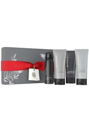 Rituals Pflege-Geschenkset The Ritual of Homme Collektion S Duschgel Körperlotion Shampoo Luxuriöses Homme-Pflegeset mit entspannendem Duft., 4-tlg., Pflegeprodukte mit Bambus, Minze und Zedernholz. Origami-Design