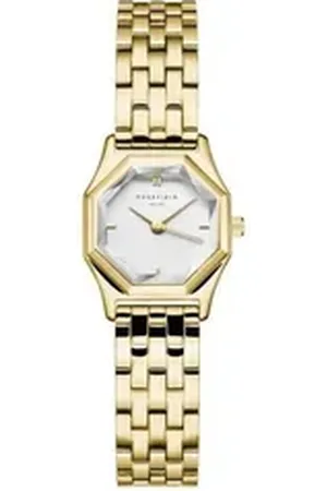 ROSEFIELD Quarzuhr Damenuhr Gemme Weiß Gold GWGSG-G02 goldfarben