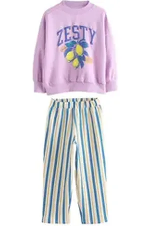 Next Sweatanzug Sweatshirt und Hose, Set (2-tlg) lila 104 (4 J.)