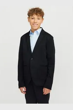 JACK & JONES Junior Sakko JJEJAXON JERSEY BLAZER NOOS JNR blau 128