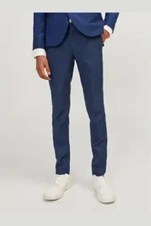 JACK & JONES Junior Anzughose JPRSOLARIS TROUSER NOOS JNR blau 140
