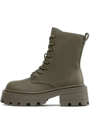ONLY Schnürstiefeletten Onlbanyuo-3 15304974 Sea Moss Schnürstiefel grün