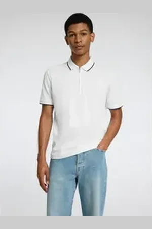 Only & Sons SELECTED HOMME Poloshirt SLHFAVE SPORT ZIP SS POLO NOOS weiß XL