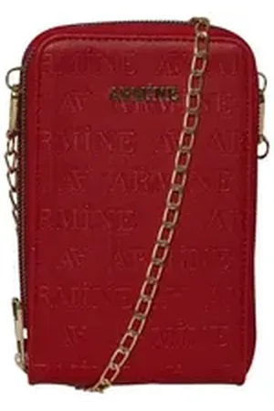 Armine Tragetasche Armine Handtasche Damen, Hochwertige Polyester Crossbody Bag, Logo-Mus rot