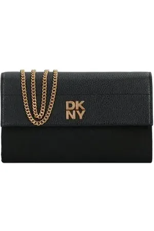 DKNY Clutch ROSA, Leder schwarz