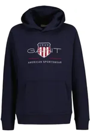 GANT Sweatshirt Unisex Sweatshirt Baumwolle Archive Shield Hoodie blau 146/152