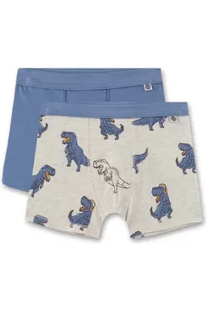 Sanetta Boxer Jungen Boxershort 2er Pack Baumwolle (Packung, 2er Pack) beige|blau 140