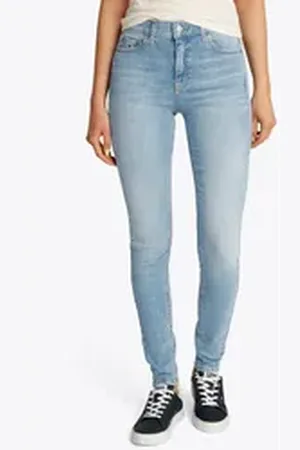 Tommy Hilfiger Skinny-fit-Jeans Nora Mid Rise Skinny Fit mit Waschung, mit Logo-Badge blau 26