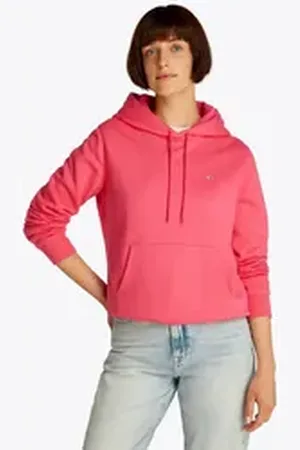 Tommy Hilfiger Hoodie TJW REG S FLAG HOODIE mit Logo-Flag rosa S (36)