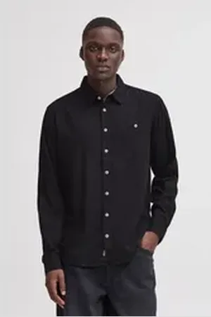 Blend Langarmhemd BHBOBBY Shirt schwarz XL