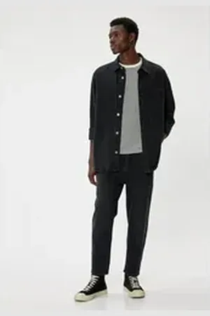 Koton Loose-fit-Jeans Normale Leibhöhe Loose schwarz 34/32