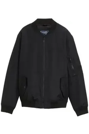 TOM TAILOR Sommerjacke Wasserabweisende Bomberjacke schwarz 152