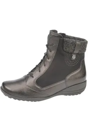 Waldläufer Waldläufer WALDLAEUFER Damen Stiefelette KATJA 601805-997-038 nuba braun Stiefelette braun 41 EU