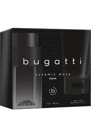 Bugatti Eau de Toilette Dynamic Move Black for him GP EdT 100ml + 200 ml SG, 2-tlg. weiß