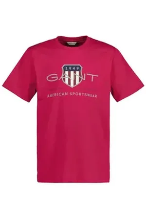 GANT T-Shirt Jungen T-Shirt 1er Pack Baumwolle (Packung, 1er Pack) rosa 176