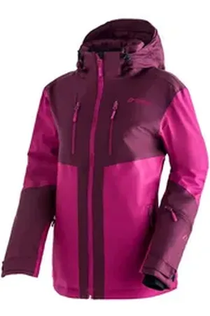 Maier Sports Skijacke INA Damen Winterjacke, wasserdicht, 5 RV-Taschen und Kapuze, Regular fit lila 42